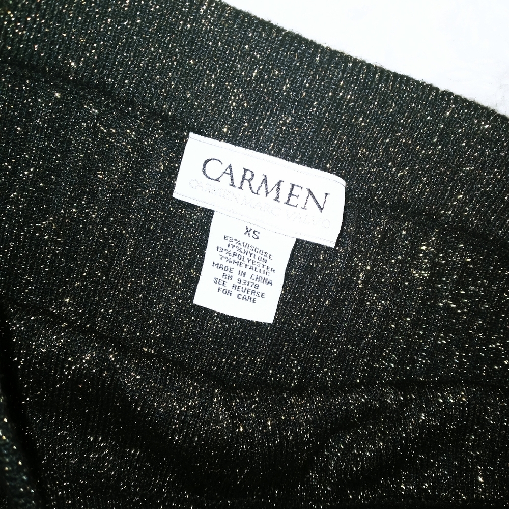 Black and Gold shimmer pencil skirt